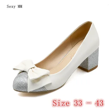 Round Toe High Heels Women Pumps Low High Heel Shoes Woman Party Wedding Shoes Kitten Heels Small Plus Size 33 34 - 40 41 42 43
Round Toe High Heels Women Pumps Low High Heel Shoes Woman Party Wedding Shoes Kitten Heels Small Plus Size 33 34 - 40 41 42 43