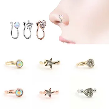 100PCS/Lot Mix Crystal Mrs. Nose Clip Noseclip Fake Nose Ring Fake Piercing Fake Septum Body Jewelry
100PCS/Lot Mix Crystal Mrs. Nose Clip Noseclip Fake Nose Ring Fake Piercing Fake Septum Body Jewelry