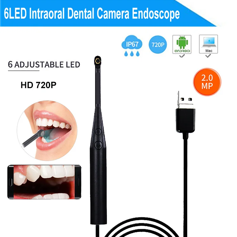 High Quality Handheld Oral Endoscope Inspection Camera with 6LED Support IOS Android Real Time Video
High Quality Handheld Oral Endoscope Inspection Camera with 6LED Support IOS Android Real Time Video