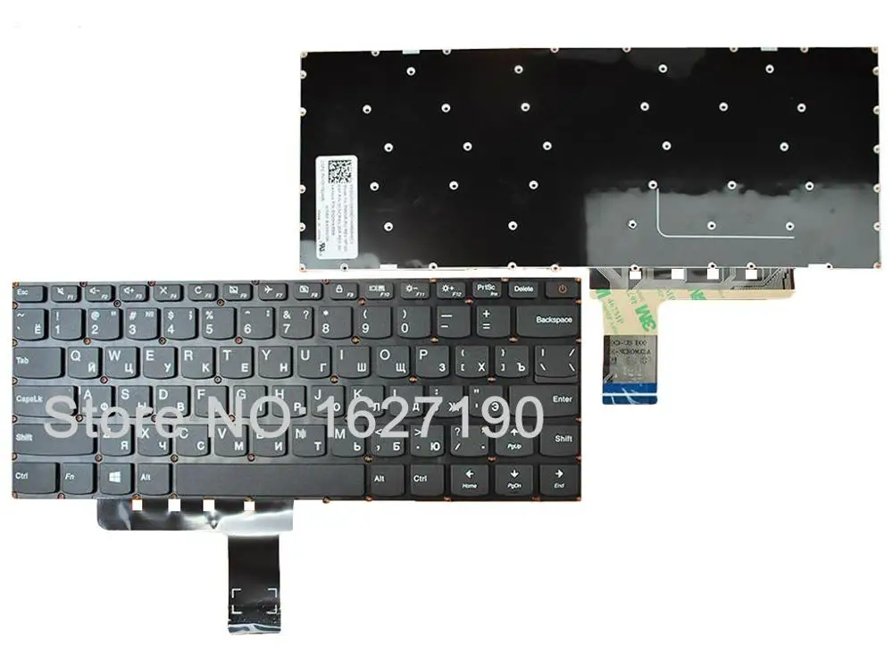 

NEW Russian Keyboard for LENOVO Ideapad 110-14 BLACK win8 (Without FRAME) Repair Notebook Replacement keyboards