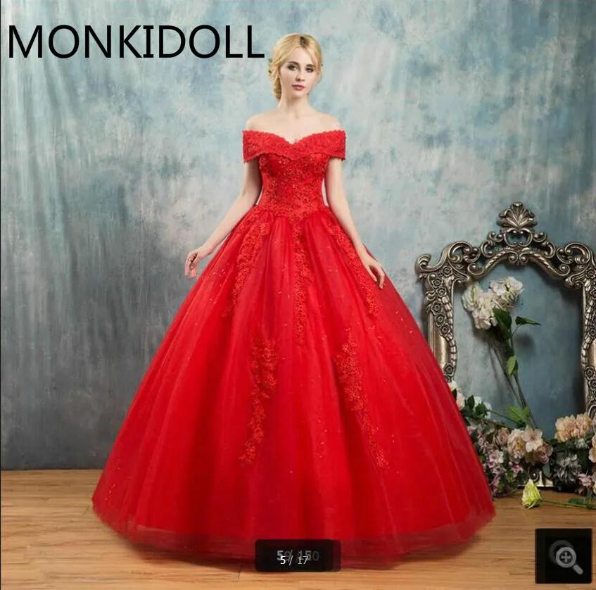 Robe de mariage ball gown red lace tulle wedding dress beaded appliques off the shoulder v neck wedding gowns princess dress
Robe de mariage ball gown red lace tulle wedding dress beaded appliques off the shoulder v neck wedding gowns princess dress