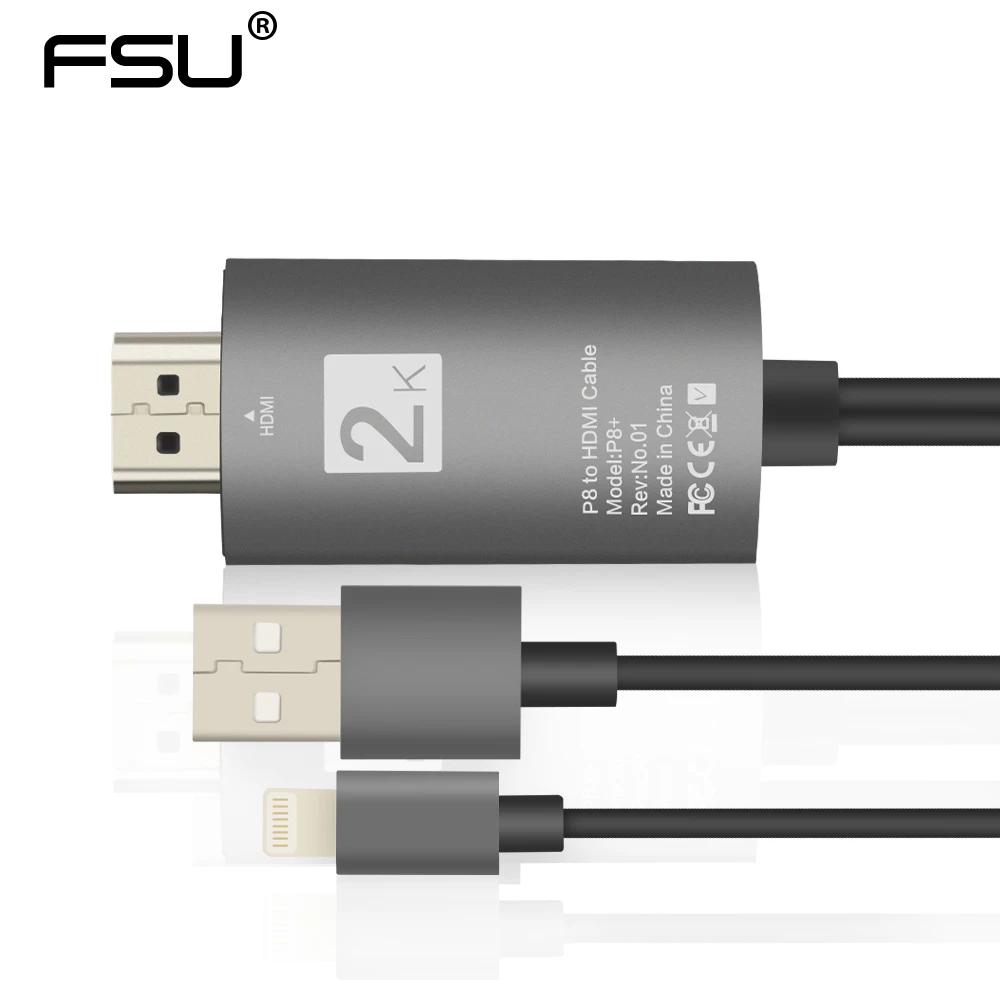 High quality lightning to HDMI USB cable support 1080p Converter Adapter Cable for Iphone ipad HDTV PC Computer
High quality lightning to HDMI USB cable support 1080p Converter Adapter Cable for Iphone ipad HDTV PC Computer