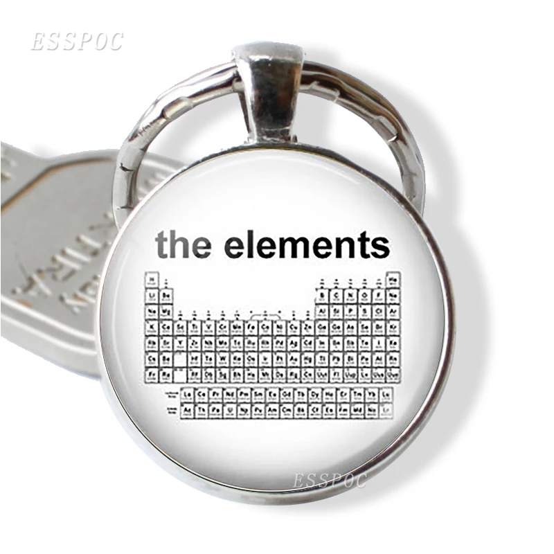 Periodic Table of The Elements Key Chain Silver Plated Glass Fashion Jewelry Science Teacher's Gift
Periodic Table of The Elements Key Chain Silver Plated Glass Fashion Jewelry Science Teacher's Gift