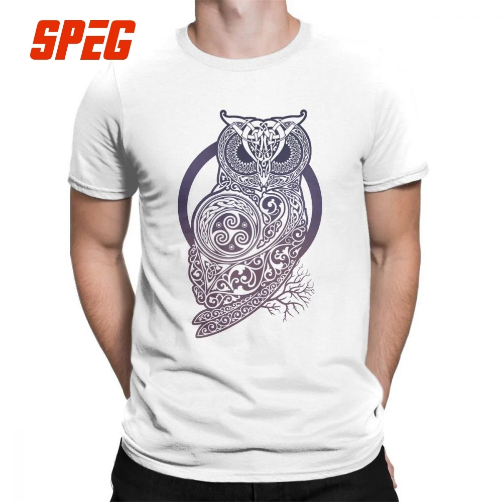 Man Celtic Owl Viking Valhalla Odin T-Shirts Vintage Style Round Neck Short Sleeved Tops Cotton Tee Shirt Plus Size T Shirt
Man Celtic Owl Viking Valhalla Odin T-Shirts Vintage Style Round Neck Short Sleeved Tops Cotton Tee Shirt Plus Size T Shirt
