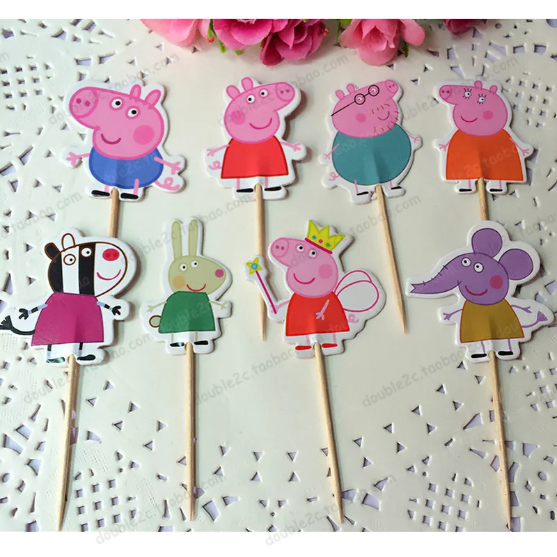 Lovely Pink Pig Toppers Picks Cupcake Topper Baby Shower Child Kids Birthday Party Cake Baking Decoration Accessories 24pcs/lot
Lovely Pink Pig Toppers Picks Cupcake Topper Baby Shower Child Kids Birthday Party Cake Baking Decoration Accessories 24pcs/lot