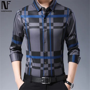 Long Sleeve Business Casual Men Shirt Hot Sale Striped Printed Blusa Handsome Man Social Shirts 3XL Slim Fit Tops Europe Style
Long Sleeve Business Casual Men Shirt Hot Sale Striped Printed Blusa Handsome Man Social Shirts 3XL Slim Fit Tops Europe Style