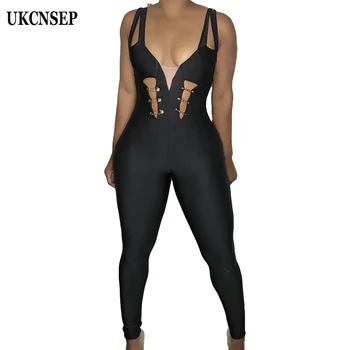 UKCNSEP Bandage Jumpsuit Rompers Vestidos 2020 Sexy Sleeveless Deep V Hollow Out Rivet Jumpsuits
UKCNSEP Bandage Jumpsuit Rompers Vestidos 2020 Sexy Sleeveless Deep V Hollow Out Rivet Jumpsuits