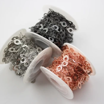 Rose Gold/Golden/Silver/Gun Black Plated Hollow Oval Shape Copper Rosay Chokers Chains Necklace Jewelry,5 Meters
Rose Gold/Golden/Silver/Gun Black Plated Hollow Oval Shape Copper Rosay Chokers Chains Necklace Jewelry,5 Meters