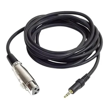 2.5M Microphone line ISK C-4/C4 3.5mm to Female XLR Dual-core shielded professional Audio output line design for PC recording
2.5M Microphone line ISK C-4/C4 3.5mm to Female XLR Dual-core shielded professional Audio output line design for PC recording