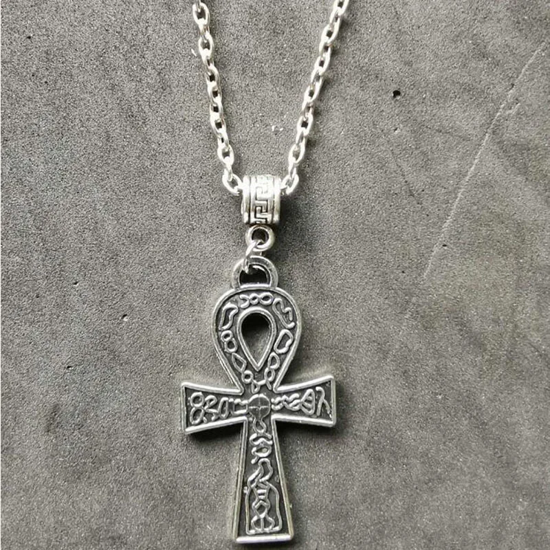 New Design Necklaces For Women Silver Ancient Egypt Ankh Cross Pendant Necklace Gothic Jewelry Clavicle Chain Collier Choker
New Design Necklaces For Women Silver Ancient Egypt Ankh Cross Pendant Necklace Gothic Jewelry Clavicle Chain Collier Choker