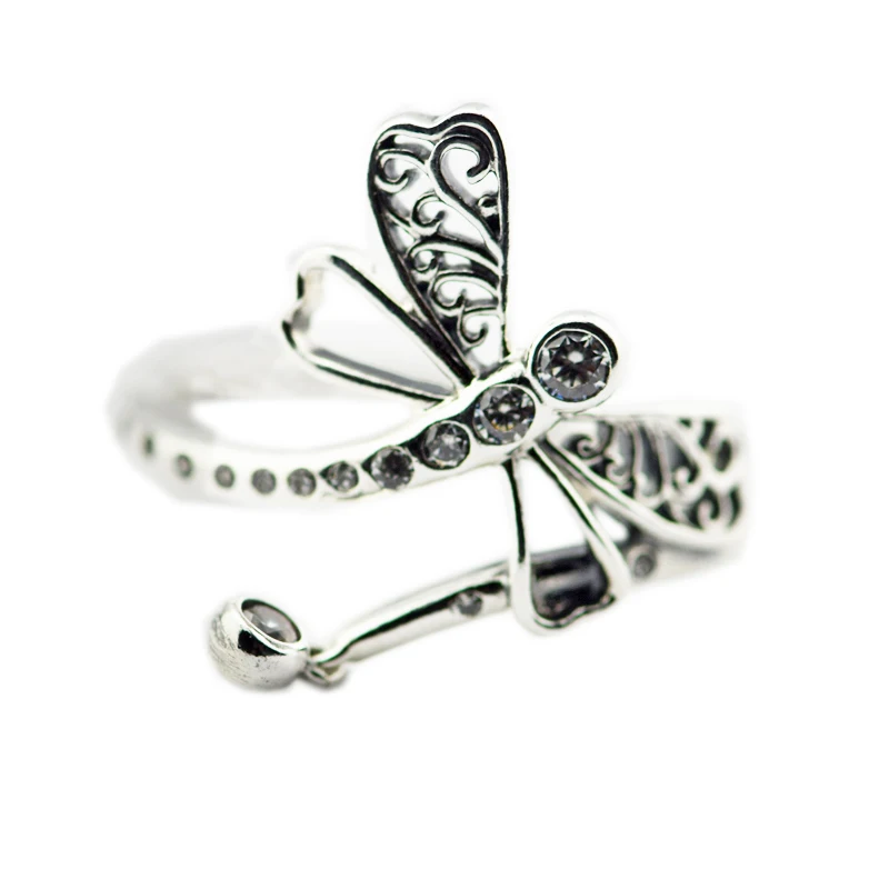 925 Sterling Silver Jewelry Dreamy Dragonfly Charm Popular Ring with Clear CZ For Women Wedding Fashion Brand Ring Wholesale
925 Sterling Silver Jewelry Dreamy Dragonfly Charm Popular Ring with Clear CZ For Women Wedding Fashion Brand Ring Wholesale