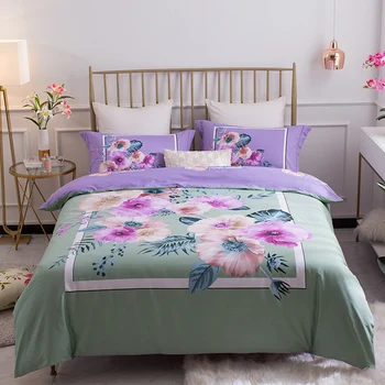 Twilight Flower Garden 100% Cotton Bedding Set Printed Duvet cover set Bed Sheet Fitted Sheet Pillowcases Queen King size 4Pcs
Twilight Flower Garden 100% Cotton Bedding Set Printed Duvet cover set Bed Sheet Fitted Sheet Pillowcases Queen King size 4Pcs