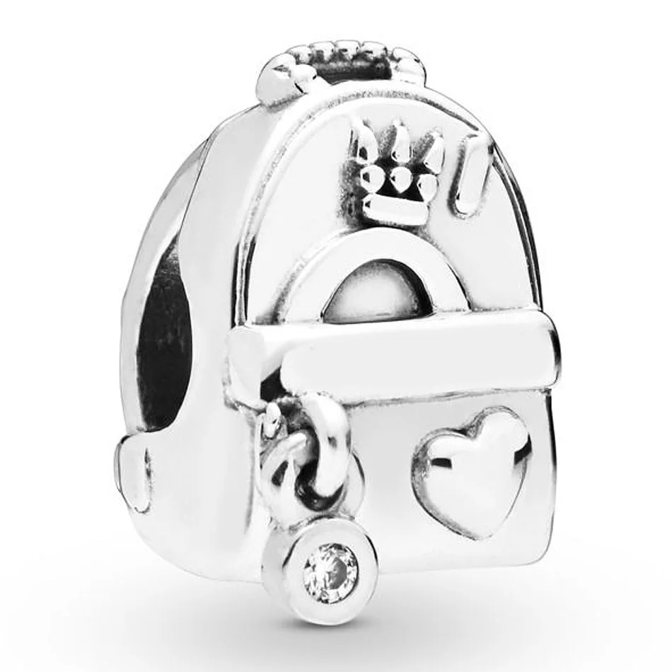 New 925 Sterling Silver Bead Charm Adventure Bag Beads With The Logo And A Heart Beads Fit Pandora Bracelet Bangle Diy Jewelry
New 925 Sterling Silver Bead Charm Adventure Bag Beads With The Logo And A Heart Beads Fit Pandora Bracelet Bangle Diy Jewelry