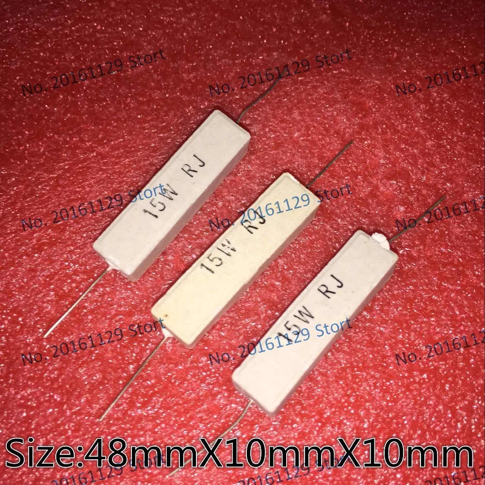 Cement resistance RX27-1 15W 1R 2R 2.7R 3R 3.9R 4R 5.1R 6R 6.8R 7R 8.2R 10R 12R 15R 20R 5%
Cement resistance RX27-1 15W 1R 2R 2.7R 3R 3.9R 4R 5.1R 6R 6.8R 7R 8.2R 10R 12R 15R 20R 5%