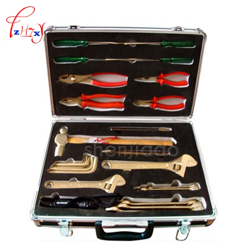 Non sparking combination tools set-25pcs for gas station, Explosion proof, Aluminium bronze hand tools box 1pc
Non sparking combination tools set-25pcs for gas station, Explosion proof, Aluminium bronze hand tools box 1pc