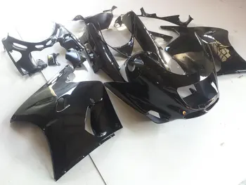 Fairing kit for KAWASAKI Ninja ZZR1100D 93 00 01 03 ZZR 1100 ZX11 1993 2001 2003 ABS All gloss black Fairings set+Gifts KW03