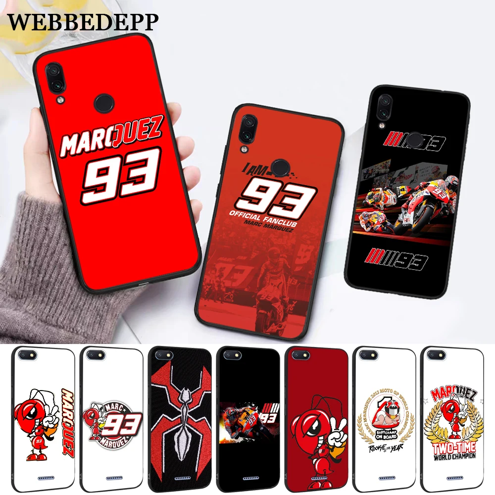 WEBBEDEPP Marc Marquez Moto Gp 93 Silicone Case for Xiaomi Redmi 4A 4X 5A 5 Plus S2 6 6A 7 7A K20 Pro Go
WEBBEDEPP Marc Marquez Moto Gp 93 Silicone Case for Xiaomi Redmi 4A 4X 5A 5 Plus S2 6 6A 7 7A K20 Pro Go