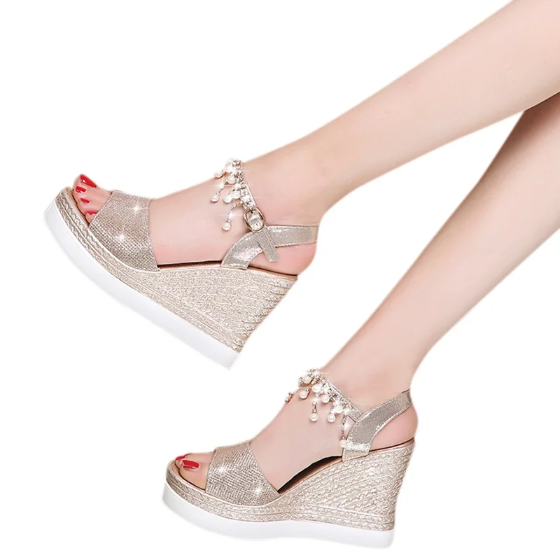 Wedges Crystal Shoes For Women Sandals Plus Size High Heels Summer Shoes 2019 New Flip Flop Chaussures Femme Platform Sandals
Wedges Crystal Shoes For Women Sandals Plus Size High Heels Summer Shoes 2019 New Flip Flop Chaussures Femme Platform Sandals