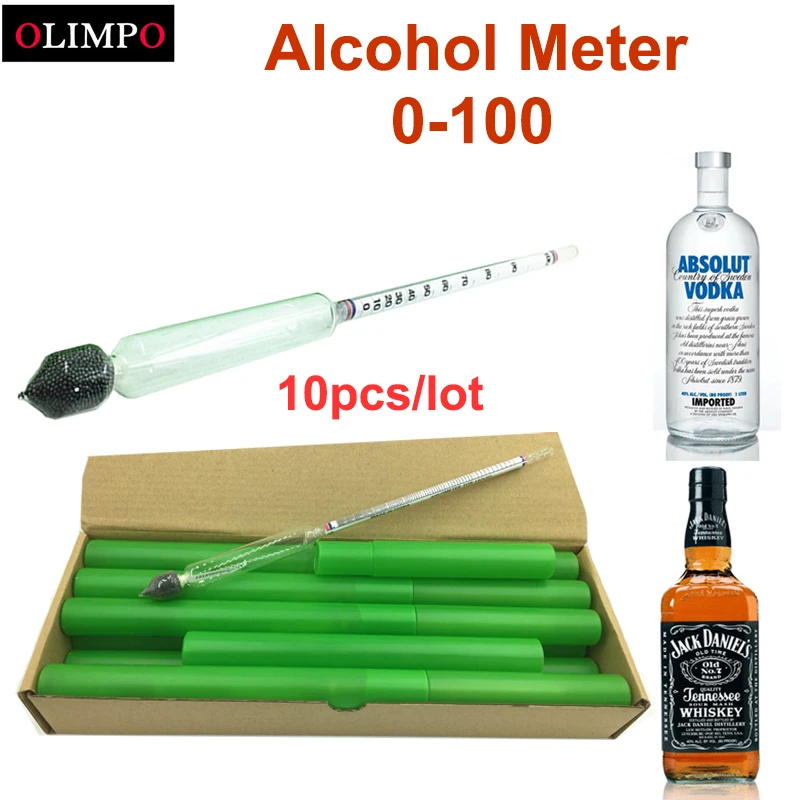 wholesales 10pcs/lot Alcohol meter professional alcoholometer wine meter Measuring alcohol Concentration Meter set 0-100
wholesales 10pcs/lot Alcohol meter professional alcoholometer wine meter Measuring alcohol Concentration Meter set 0-100