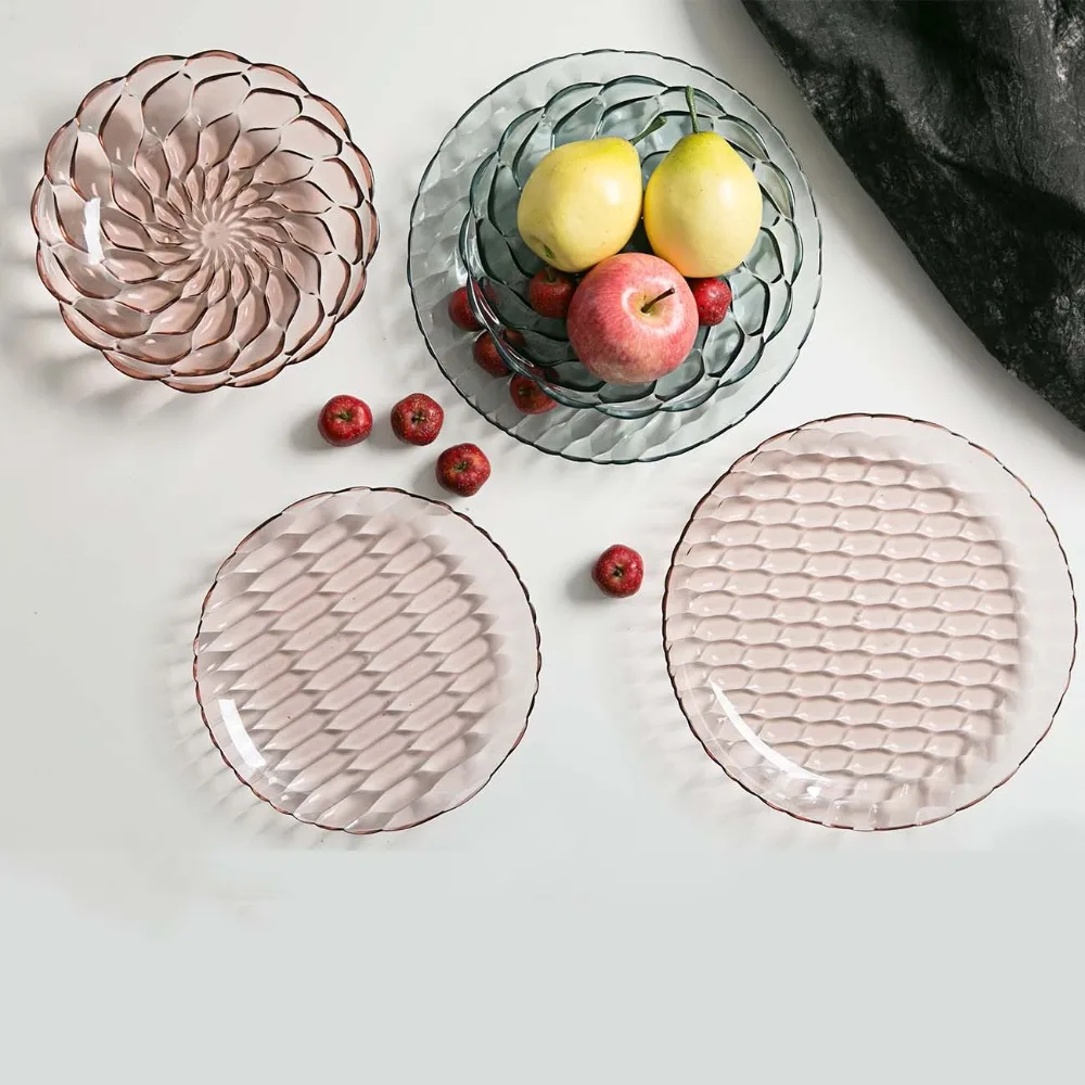 Clear Plastic Plates Fruits Tray Serving Platter Dish Creative Candy Salad Dish Snacks Nuts Desserts Plate Household Tableware
Clear Plastic Plates Fruits Tray Serving Platter Dish Creative Candy Salad Dish Snacks Nuts Desserts Plate Household Tableware