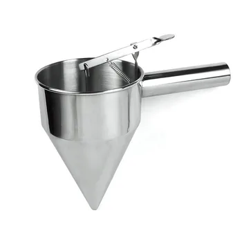 ZORASUN Kitchen Conical Stainless Steel Funnel Cooking Tools Specialty Octopus Balls Making Tool Butter Oil Funnel Baking Tool
ZORASUN Kitchen Conical Stainless Steel Funnel Cooking Tools Specialty Octopus Balls Making Tool Butter Oil Funnel Baking Tool