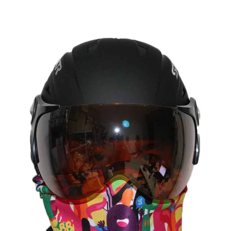Image Free shipping hot sale ABS five color factory supply adult ski helmets skateboarding skiing helmets