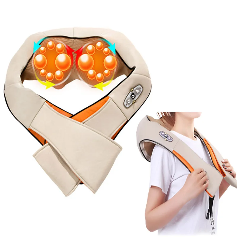16 Massage Ball shawl Electric Shiatsu Back Shoulder Neck Massager Body 4D Infrared Kneading Massager Car Home Dual Use Machine
16 Massage Ball shawl Electric Shiatsu Back Shoulder Neck Massager Body 4D Infrared Kneading Massager Car Home Dual Use Machine