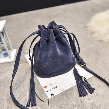 Casual Girls Faux Suede Crossbody Bag Women Tassel Drawstring Bucket Bag Ladies Retro Shoulder Messenger Bags female bolso mujer
Casual Girls Faux Suede Crossbody Bag Women Tassel Drawstring Bucket Bag Ladies Retro Shoulder Messenger Bags female bolso mujer