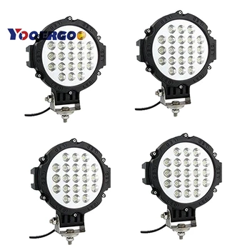 

4 Pcs 7 Inch 63W Car Round LED Work Light 12V 24V High-Power 17X3W Spot Flood For 4x4 Offroad Truck Tractor ATV SUV Driving Lamp