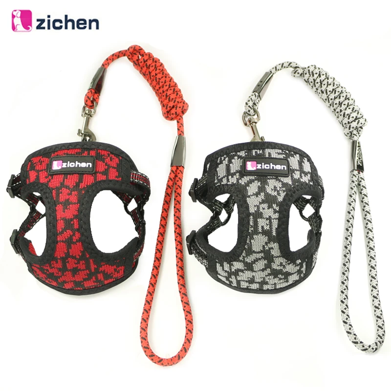 Zichen Pet Dog Harness Leash Adjust Knitted Fabric Breathable Mesh Nickel Buckle Dog Harness Reflective Vest 6 Color S M
Zichen Pet Dog Harness Leash Adjust Knitted Fabric Breathable Mesh Nickel Buckle Dog Harness Reflective Vest 6 Color S M