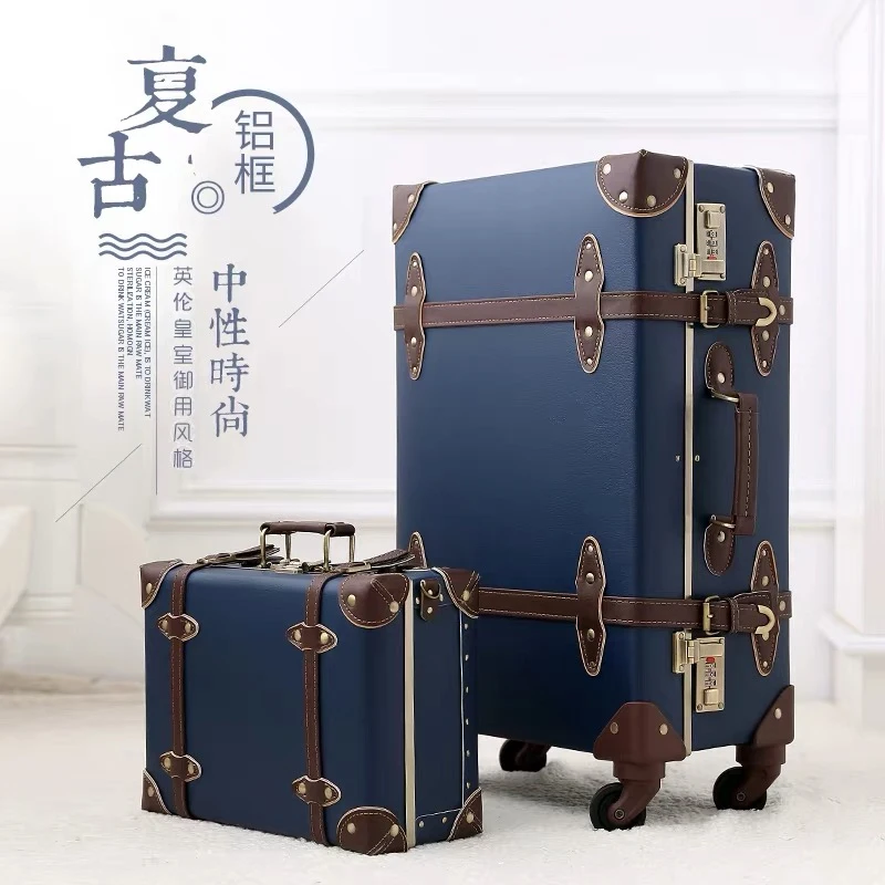 

20"22"24"inch PU Leather trolley suitcases and travel bags valise cabine valiz koffer maletas suitcase carry on rolling luggage