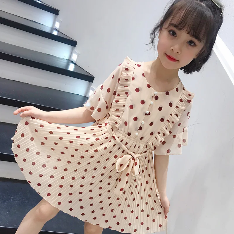 Фото Детское платье для маленьких девочек летняя одежда с цветочным принтом и