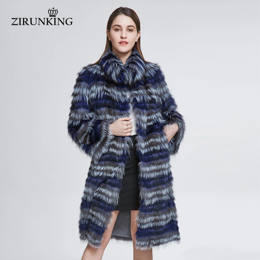 ZIRUNKING Lady Fashion Belt Real Silver Fox Fur Coat Winter Warm Long Style Women's Natural Fox Fur Outerwear Clothing ZC1839
ZIRUNKING Lady Fashion Belt Real Silver Fox Fur Coat Winter Warm Long Style Women's Natural Fox Fur Outerwear Clothing ZC1839