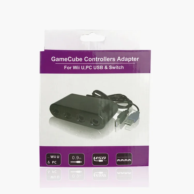4 порта для контроллера GameCube адаптер Nintendo Switch/U Wii & PC USB SH C3S0 U6O2 C8Q1 порты Sup эмулятора