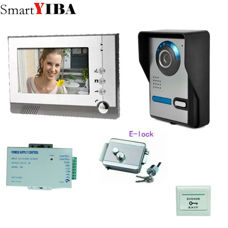 SmartYIBA Wired Video Doorbell Intercom System With 7inch LCD IR CMOS Camera Night Vision Access Control Kit DIY
SmartYIBA Wired Video Doorbell Intercom System With 7inch LCD IR CMOS Camera Night Vision Access Control Kit DIY