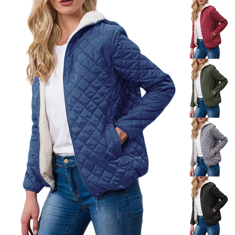 New Winter Women Running Jackets 2019 Thick Warm Velvet Lamb Fleece Hooded Jumper Hoody Jacket Coat Slim Outwear Coat for Female
New Winter Women Running Jackets 2019 Thick Warm Velvet Lamb Fleece Hooded Jumper Hoody Jacket Coat Slim Outwear Coat for Female
