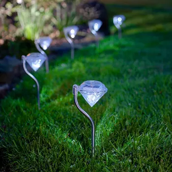 4pcs/set LED Solar Powered Diamonds Lawn Light Pathway Garden Stake Lamp Color Changing Eco-Friendly LED Walkway Lights
4pcs/set LED Solar Powered Diamonds Lawn Light Pathway Garden Stake Lamp Color Changing Eco-Friendly LED Walkway Lights