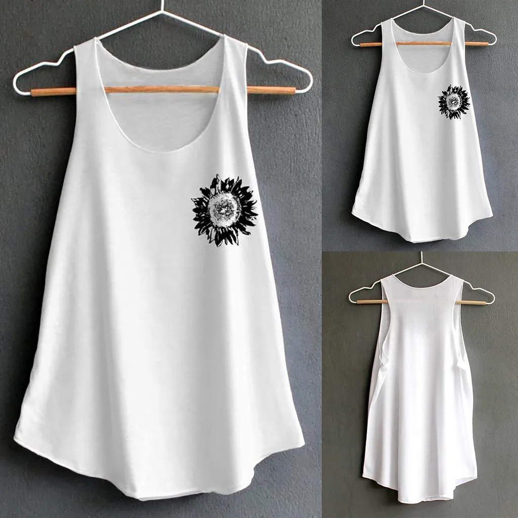 Women's Print Vest Casual Loose Top Sleeveless Tank Sport Pullover Tunic Top рубашки женские женские футболки
Women's Print Vest Casual Loose Top Sleeveless Tank Sport Pullover Tunic Top рубашки женские женские футболки