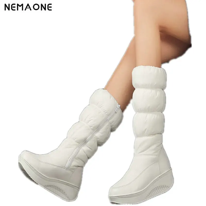 NemaoNe Plus size 35-44 new fashion winter snow boots platform shoes footwear mid calf women boots solid color zipper white
NemaoNe Plus size 35-44 new fashion winter snow boots platform shoes footwear mid calf women boots solid color zipper white