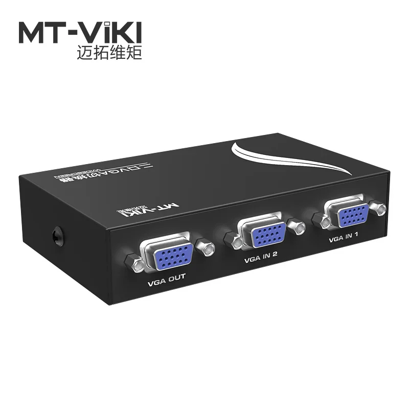 VGA Switch 2 input Port 1 output D-sub switcher PC Selector monitor share MT-VIKI Maituo 15-2CF
VGA Switch 2 input Port 1 output D-sub switcher PC Selector monitor share MT-VIKI Maituo 15-2CF