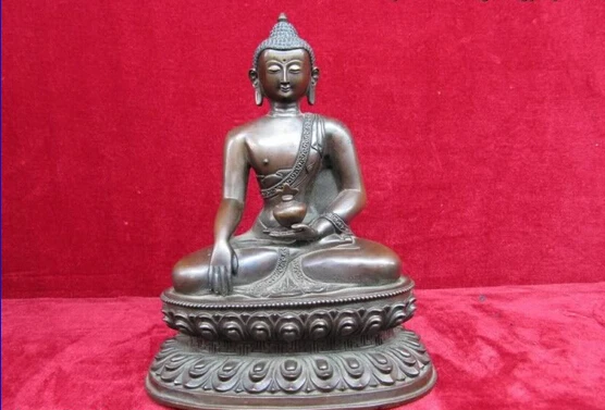 Collectible bronze lion statue S0186 8"Tibet Buddhism Old Pure purple Bronze Copper Sakyamuni Tathagata Buddha Statue
Collectible bronze lion statue S0186 8"Tibet Buddhism Old Pure purple Bronze Copper Sakyamuni Tathagata Buddha Statue