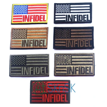 Wholesale Morale Patch Infidel Tactical Morale Patch Usa Flag Embroidery Armbands Shoulder Badge Straps Patches for Clothing 
Wholesale Morale Patch Infidel Tactical Morale Patch Usa Flag Embroidery Armbands Shoulder Badge Straps Patches for Clothing
