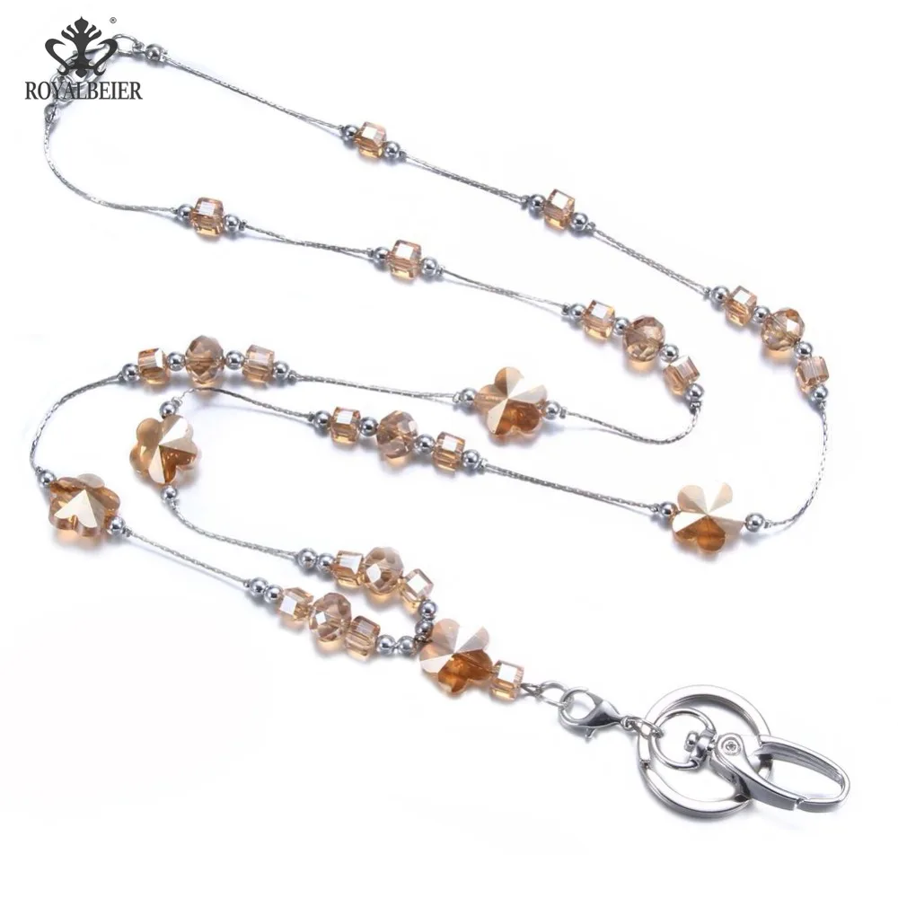 RoyalBeiery Handmade Crystal Necklace ID Work Card Rope Chain Mobile Phone Keychain Mobile Phone Lanyard Can Wholesale
RoyalBeiery Handmade Crystal Necklace ID Work Card Rope Chain Mobile Phone Keychain Mobile Phone Lanyard Can Wholesale