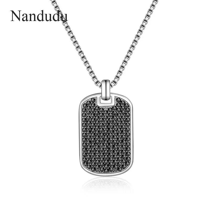 Nandudu Mens Trendy Pendant Rhinestone Silver Color Plated Charm Square Dog Tag Necklace Chain Hip Hop Boys Fashion Gift CN530
Nandudu Mens Trendy Pendant Rhinestone Silver Color Plated Charm Square Dog Tag Necklace Chain Hip Hop Boys Fashion Gift CN530