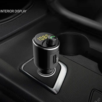 HEVXM T21 Bluetooth Car Kit Handsfree Set FM Transmitter MP3 Music Player 5V 2.1A Dual 2 USB Car Charger Support USB Music
HEVXM T21 Bluetooth Car Kit Handsfree Set FM Transmitter MP3 Music Player 5V 2.1A Dual 2 USB Car Charger Support USB Music