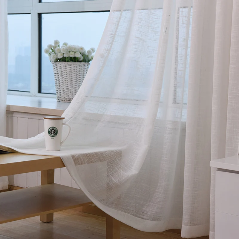Simple Modern White Tulle Curtains Translucent kitchen Curtains Decoration Curtains For Living Room Bedroom Sheer Curtains
Simple Modern White Tulle Curtains Translucent kitchen Curtains Decoration Curtains For Living Room Bedroom Sheer Curtains