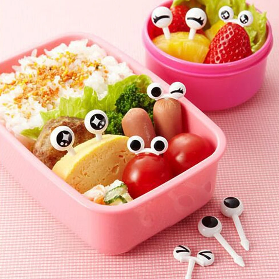 New 10PCs/ Lot Cute Plastic Fruit Toothpick Lovely Eye Cartoon Forks Bento Decorative Tableware Food Picks Fish Fork Dessert
New 10PCs/ Lot Cute Plastic Fruit Toothpick Lovely Eye Cartoon Forks Bento Decorative Tableware Food Picks Fish Fork Dessert