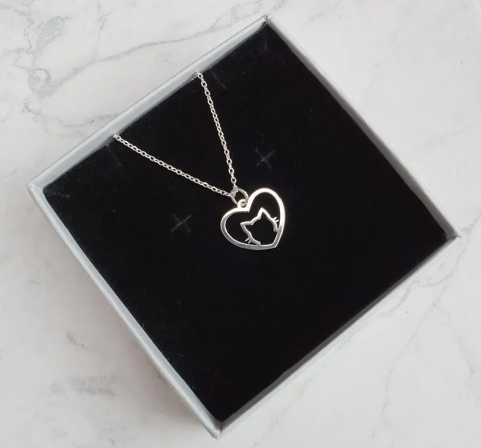 Hfarich Fashion Hollow Cat Necklace Charm Pendant Necklace Minimalist Jewelry Cat Lover Gift for Women Shellhard Dropshipping
Hfarich Fashion Hollow Cat Necklace Charm Pendant Necklace Minimalist Jewelry Cat Lover Gift for Women Shellhard Dropshipping