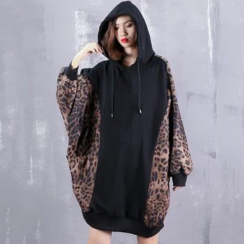 Streetwear Fashion Leopard Print Batwing Sleeve Patchwork Long Hoodies Women Clothes 2019 New Spring Womens Oversized Hoodie
Streetwear Fashion Leopard Print Batwing Sleeve Patchwork Long Hoodies Women Clothes 2019 New Spring Womens Oversized Hoodie
