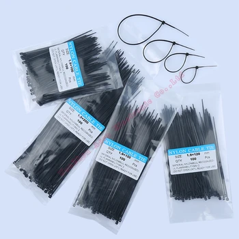 Width 3.6mm Sorted black Self-locking Plastic Nylon Cable Ties 500Pcs Wire Zip Tie good insulation 100 120 150 200mm
Width 3.6mm Sorted black Self-locking Plastic Nylon Cable Ties 500Pcs Wire Zip Tie good insulation 100 120 150 200mm